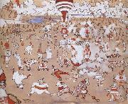 James Ensor White and Red Clowns Evolving oil